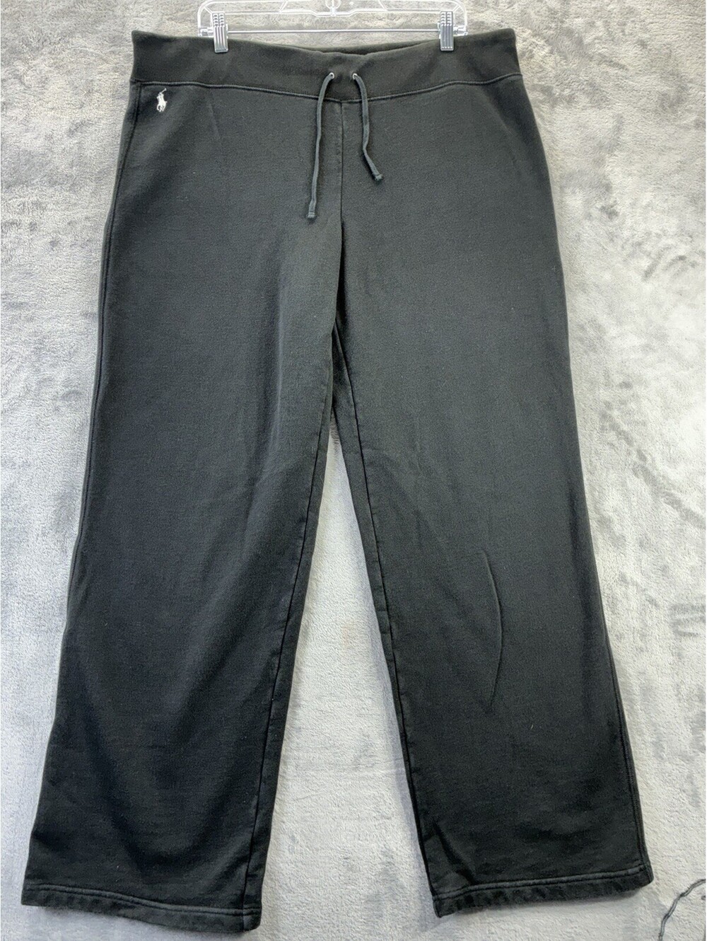 Polo Ralph Lauren Sweatpants Mens XL Black Pony Joggers Lounge Wide Leg